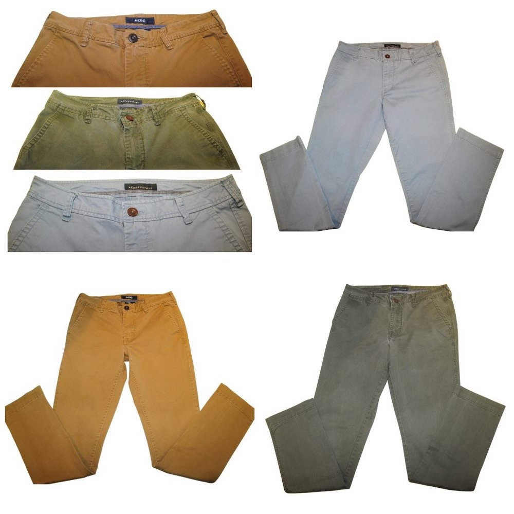 Boys Slim Straight PANT Lot of 3 Aeropostale Aero 29 x 30 Back to School BTS